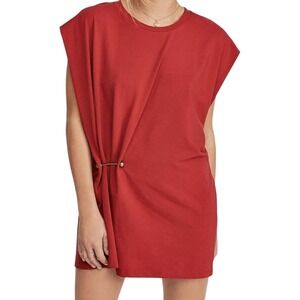 Free People Red Draped Dress